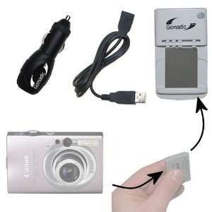 Portable External Battery Charging Kit for the Canon Powershot SD1000 