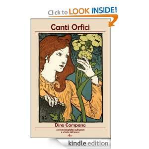 Canti Orfici (Italian Edition) Dino Campana  Kindle Store