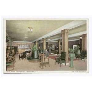   Reprint Foyer, Crown Hotel, Providence, R. I 1898 1931
