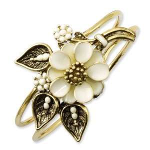  1928 Boutique Gold tone Flower Bracelet 1928 Jewelry 