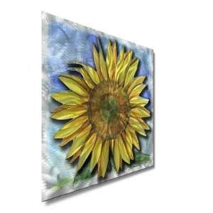 All My Walls FLOR00008 Big Sunflower Contemporary Wall Art   23 x 23