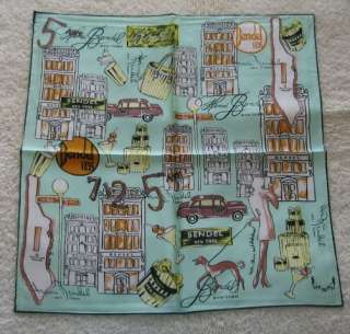NEW Green City Space 100%Silk Square Scarf 21  