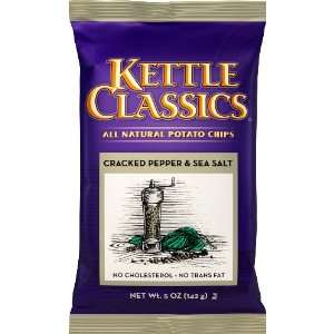 Cracked Pepper & Sea Salt   5oz X 15 Bags  Grocery 