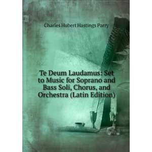   , and Orchestra (Latin Edition) Charles Hubert Hastings Parry Books