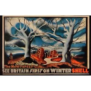  1933 E. McKnight Kauffer Shell New Forest Mini Poster 