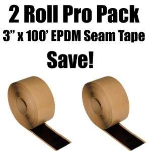  2 Roll Pro Pack Bundle   3 x 100 Roll Black EPDM Double Stick 