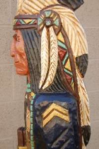 Cigar Store Indian in Blue Coat by Gallagher 6 Tall  