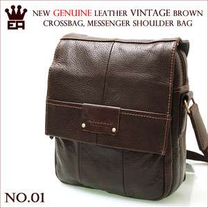New Genuine Leather Shoulder Cross Messenger Mens Vintage Bag NY STYLE 