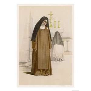  Barefoot Carmelite Nuns Subject Giclee Poster Print, 18x24 
