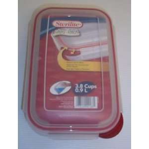  Sterilite 3.8 Cup Rectngle Storage Container, Rocket Red 