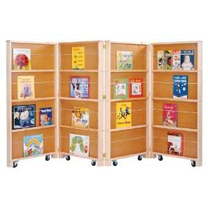  Mobile Library Bookcase   4 Sections