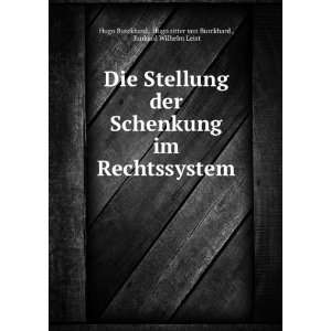  Die Stellung der Schenkung im Rechtssystem Hugo ritter 