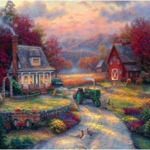   1000 Pieces 25X25 Farm Country Afternoon Harvest Toys & Games