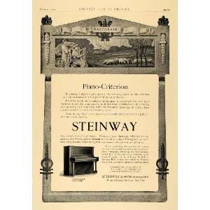  1907 Ad Steinway Pianos Miniature Grand Vertegrand Art 
