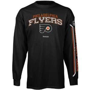   Flyers Youth Black Double Stick Long Sleeve T shirt