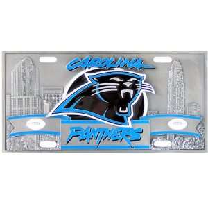  Carolina Panthers   3D NFL Stainless Steel License Plate 