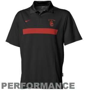 Nike USC Trojans Black 2011 Coaches Spread Option Performance Polo 