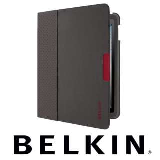 NEW BELKIN RED SLIM FOLIO STAND CASE COVER FOR iPAD 2  