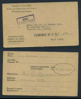 T2291 GERMANY / USA POW CARD fr. STALAG IVB 1944.  