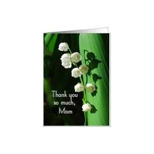  Thank You Lily of the Valley Mom Card Health & Personal 