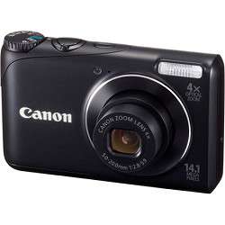 Canon PowerShot A2200 14MP Black Digital Camera w/ 4x Zoom & 720p HD 