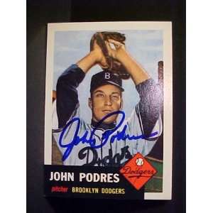  John Podres Brooklyn Dodgers #263 1953 Topps Archives 