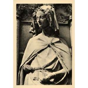  1937 Anna Prophet Reims Cathedral Sculpture France Art 