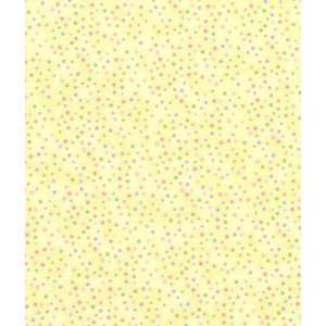  Light Yellow Fun Dots Flannel Fabric Arts, Crafts 
