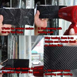 3D Carbon Fiber Vinyl Sheet Wrap Wrapping Twill Weave 20cm x 12m (8 x 