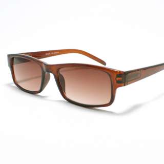 BROWN Sunglasses Small Size Plastic Frame Spring Hinge  