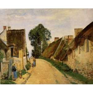   Street, Auvers sur Oise Camille Pissarro Hand P