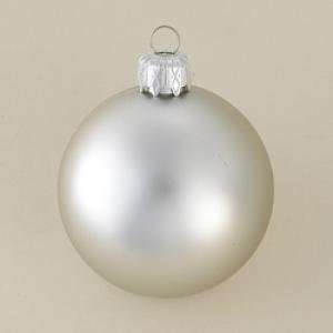  PLASTIC MATTE WHITE SHATTERPROOF BALLS 4PC.   Christmas 