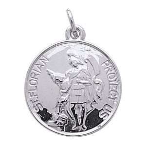  Rembrandt Charms St. Florian Charm, Sterling Silver 