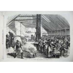  London Distress Spitalfields Soup Kitchen 1867 People 