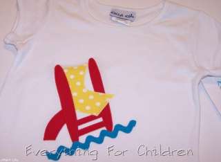 Girls KELLYS KIDS shirt 3 4 NWT boutique beach t chair  