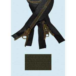 36 Jacket Zipper YKK #5 2 way Antique Brass ~ Separating~ YKK Color 