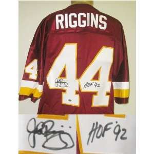 John Riggins Signed Jersey   Authentic 