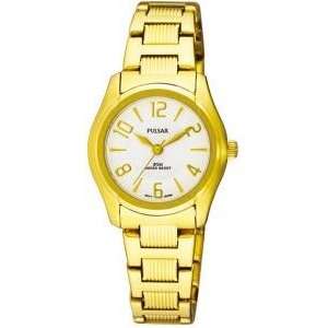  Pulsar Womens Square Design Bracelet Watch, Silver Tone 