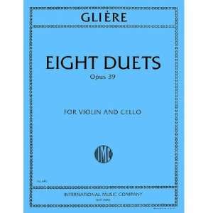    Gliere Eight Duets, Op. 39, Violin And Cello Musical Instruments