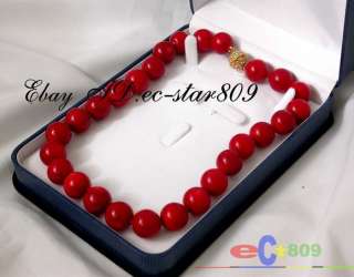 beautiful 18 16mm nature red round coral necklace . This a 
