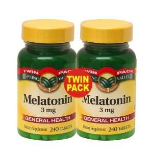 Spring Valley   Melatonin 3 mg, 480 Tablets, Twin Pack