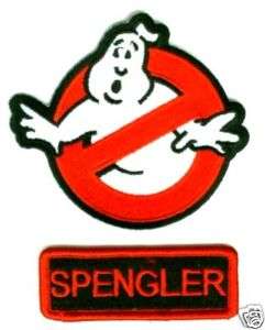 GHOSTBUSTERS SPENGLER NAME TAG 2 PATCH IRON ON SET  