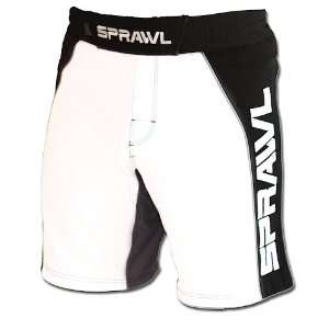  Sprawl Fusion 2 Stretch Shorts   White/Black (36 