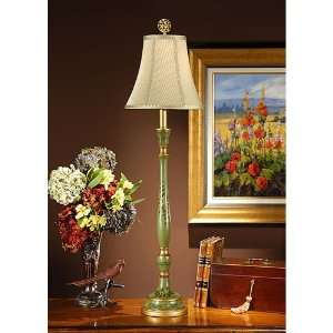 Wildwood Lamps 46588 Flowers 1 Light Table Lamps in Hand Painted Faux 