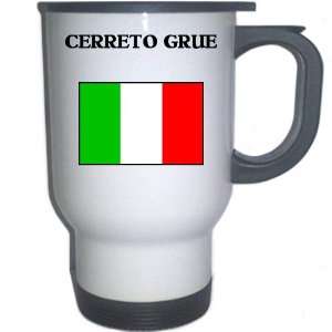  Italy (Italia)   CERRETO GRUE White Stainless Steel Mug 