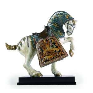  Lladró Oriental Horse, Glazed Figurine