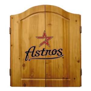  Houston Astros MLB Dart Cabinet and Dartboard Set by 