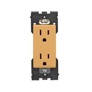 Leviton Renu Tamper Resistant Outlet RER15 TC, 15A 125VAC, in Toasted 