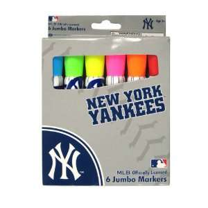   Yankees 6 Pack Jumbo Markers in Window Box Case Pack 48 Office