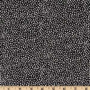  44 Wide Giggle Feathers Speckles Black Fabric By The 